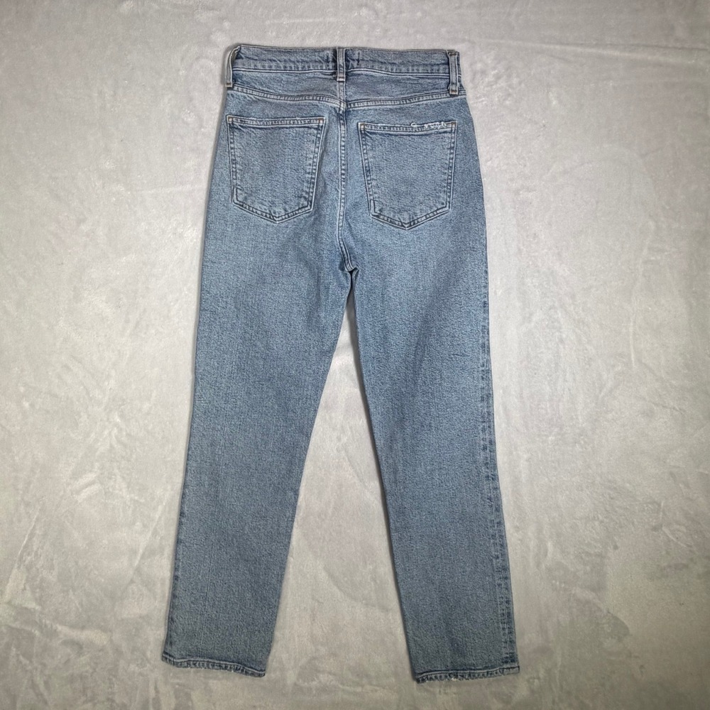 AGOLDE Los Angeles Wilder Jeans Womens 25 High Rise Straight Leg Light Wash - Picture 8 of 13